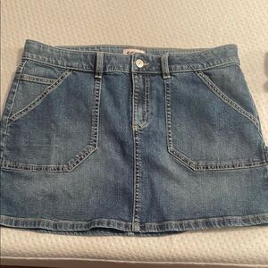 SO Blue Cargo Mini Skirt Casual